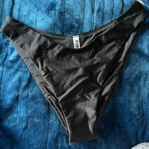 Pink Victoria secret black Brazilian bottom textured